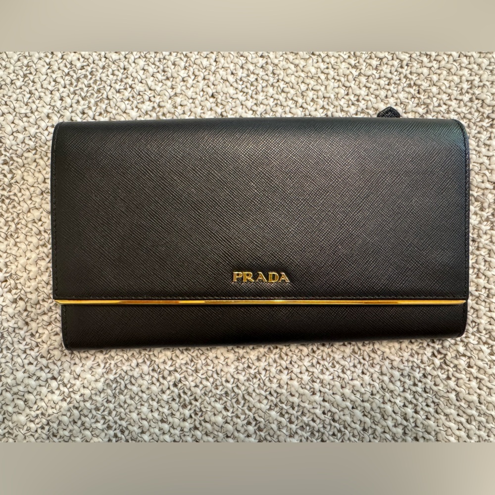 Authentic Prada Saffiano Wallet